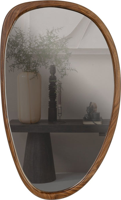 WOOOD Leif Spiegel - Hout - Naturel - 64x38x2