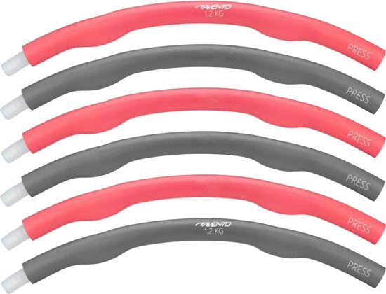 Avento Fitness Hoelahoep - 1.2 kg - Roze/Grijs Tweede kans