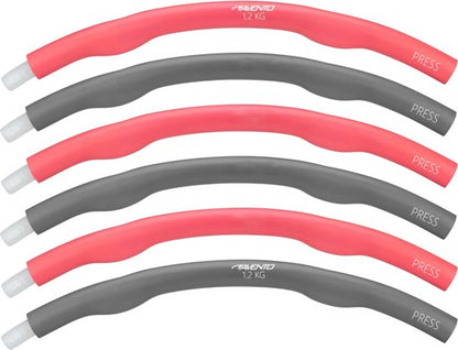 Avento Fitness Hoelahoep - 1.2 kg - Roze/Grijs Tweede kans