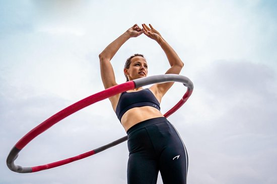 Avento Fitness Hoelahoep - 1.2 kg - Roze/Grijs Tweede kans