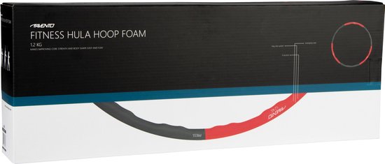 Avento Fitness Hoelahoep - 1.2 kg - Roze/Grijs Tweede kans