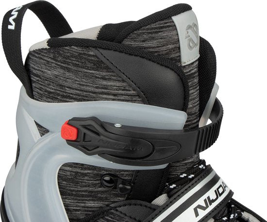 Nijdam Skeelers - Verstelbaar - Volwassenen - Tarmac Tremor - Zwart - Maat 38-42