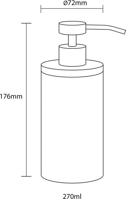 Sealskin Grace - Zeepdispenser - 350 ml vrijstaand - Zand Tweede kans