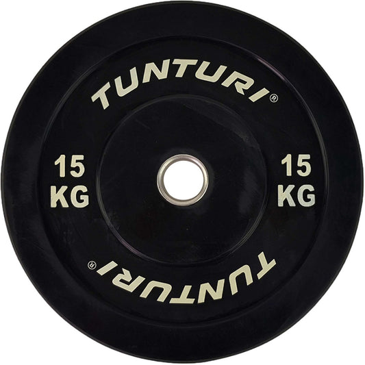 Tunturi Halterschijf 15kg Black - Incl. gratis fitness app