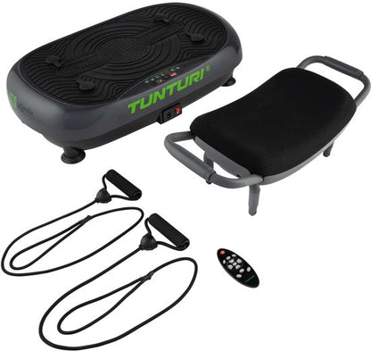 Tunturi Cardio Fit V10 Trilplaat - Incl. fitnesstoel - Vibrationplate - 30 snelhedenen - 3 programma's