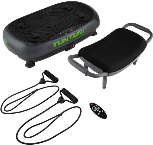 Tunturi Cardio Fit V10 Trilplaat - Incl. fitnesstoel - Vibrationplate - 30 snelhedenen - 3 programma's