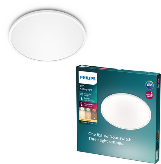 Philips Superslim 27K Plafonniere - LED - 15W - Wit