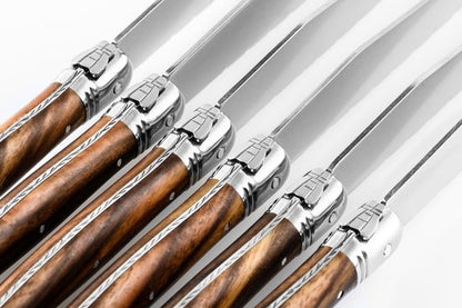 Laguiole Style de Vie Steakmessen Premium Line - 6-delig - Dark Wood Tweede kans