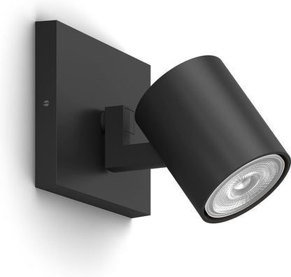 Philips Runner opbouwspot - 1-lichts - zwart tweede kans