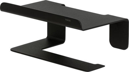 Tiger Colar - Wc rolhouder met planchet - Zonder te boren - Toiletrolhouder zelfklevend - Zwart Tweede kans