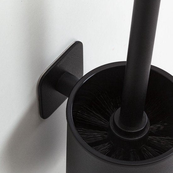 Tiger Colar - Wc borstel met houder - Zonder te boren - Zelfklevend 3M tape - Zwart Tweede kans