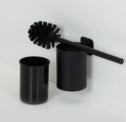 Tiger Colar - Wc borstel met houder - Zonder te boren - Zelfklevend 3M tape - Zwart Tweede kans