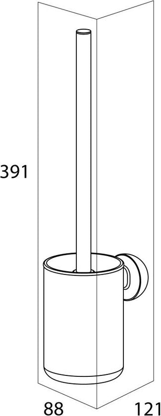 iger Cooper - Toiletborstel met houder - WC borstel met houder hangend - Zonder boren - Boren of lijmen - RVS geborsteld / Zwart Merk: Tiger Serie: Tiger Cooper Tweede kans