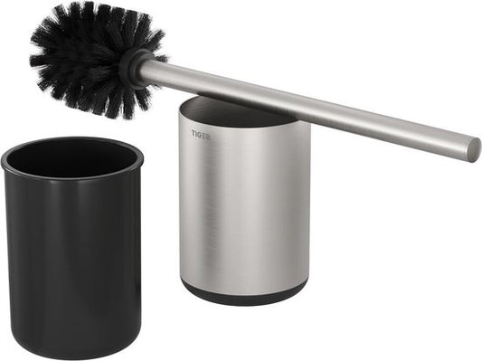 Tiger Cooper - Toiletborstel met houder vrijstaand - RVS geborsteld / Zwart Tweede kans