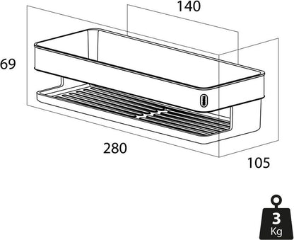 Tiger Cooper - Doucherek - Douchemand 28 cm - Zwart / RVS geborsteld Tweede kans
