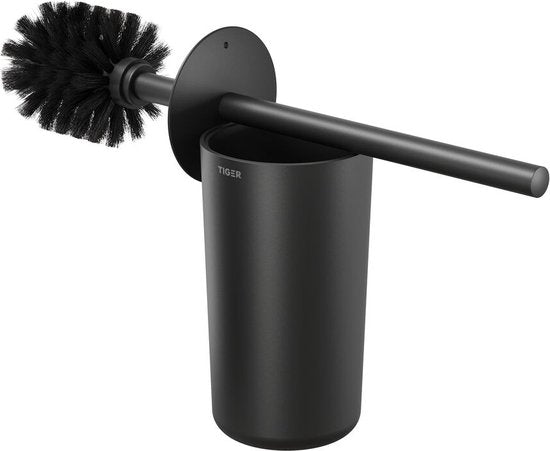 Tiger Carv - Toiletborstel met houder vrijstaand - Zwart Tweede kans