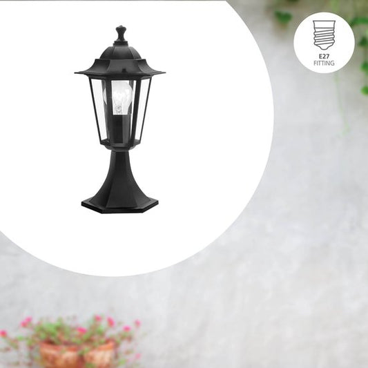 EGLO Laterna 4 Sokkellamp Buiten - E27 - 38,5 cm - Zwart Tweede kans