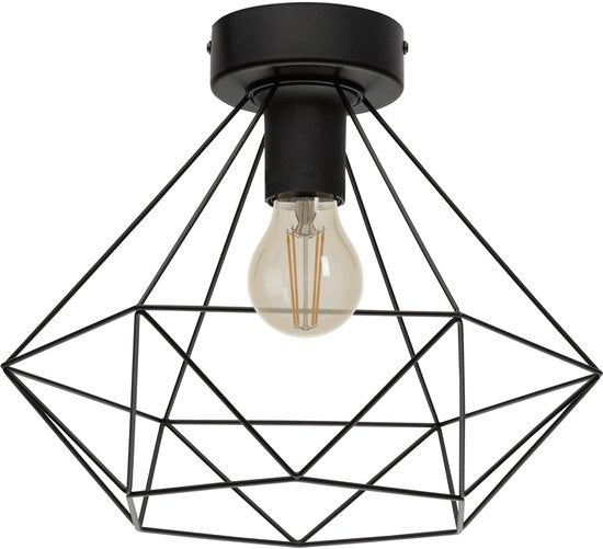EGLO Tarbes Plafondlamp - E27 - Ø 32,5 cm - Zwart Tweede kans