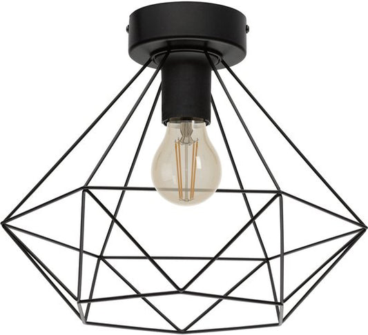 EGLO Tarbes Plafondlamp - E27 - Ø 32,5 cm - Zwart Tweede kans