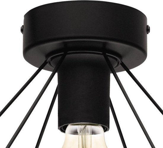 EGLO Tarbes Plafondlamp - E27 - Ø 32,5 cm - Zwart Tweede kans