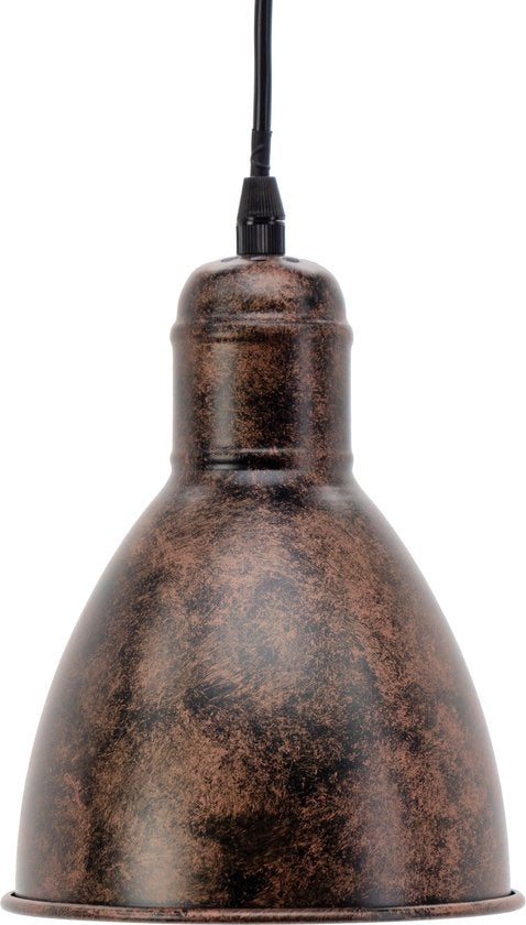 EGLO Priddy 1 Hanglamp - E27 - Ø 15,5 cm - Koper/Antiek tweede kans