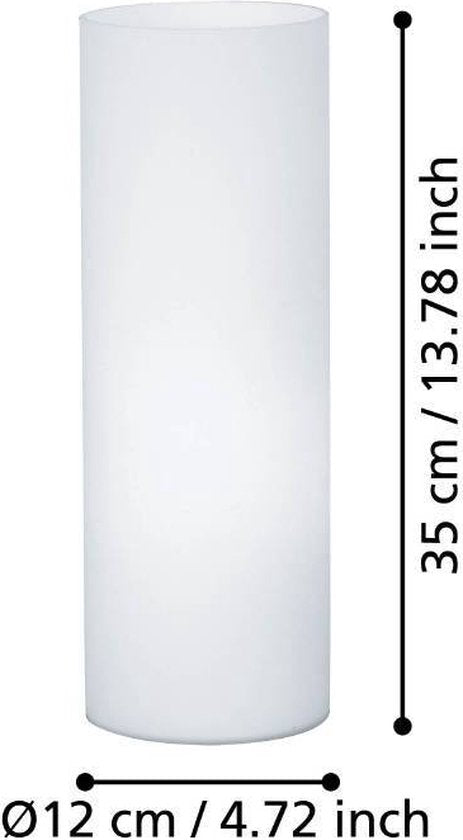 EGLO Geo Tafellamp - E27 - 35 cm - Wit Tweede kans