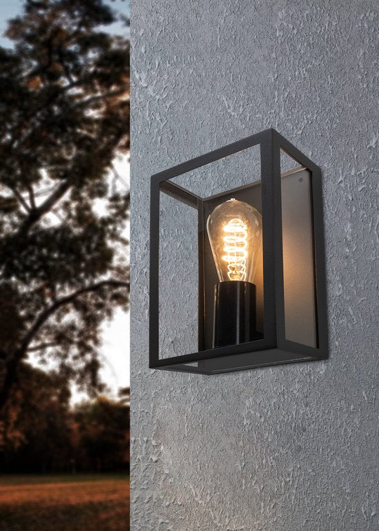 EGLO Alamonte 1 Wandlamp Buiten - E27 - 26 cm - Zwart Tweede kans