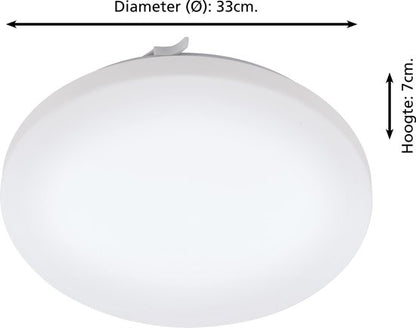 EGLO Frania Plafondlamp - LED - Ø 33 cm - Wit - Badkamer Tweede kans