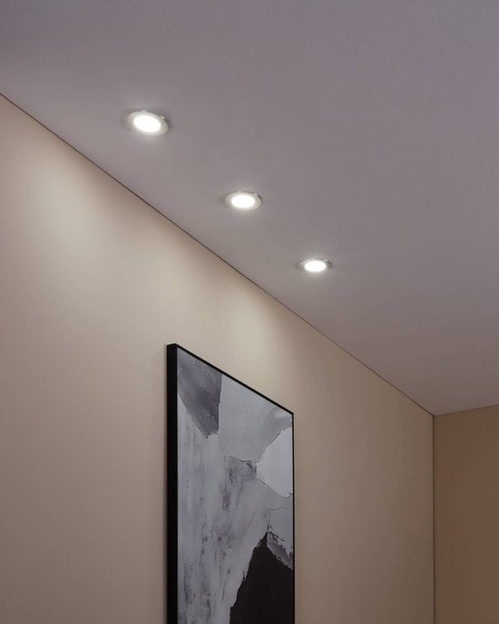 EGLO connect.z Fueva-Z Smart Inbouwlamp - Ø 8,5 cm - Grijs|Wit Tweede kans