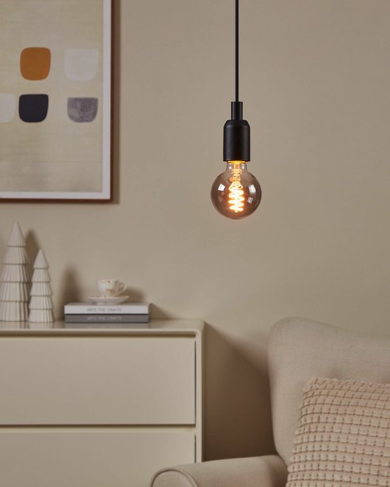 EGLO connect.z Smart LED Lamp -E27 - Ø 8 cm - Smoke - Rookglas - 2000K - Dimbaar - Tweede kans