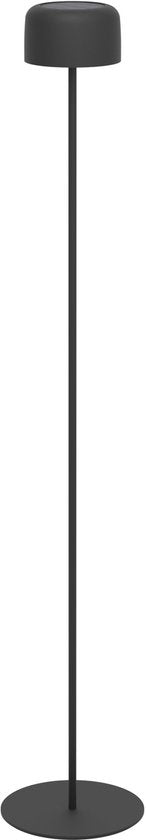 EGLO Roccanova-L Staande lamp - Oplaadbaar (tot 22 uur licht) - Solar - 120 cm - Zwart - Draadloos - Dimbaar - Binnen en Buiten tweede kans