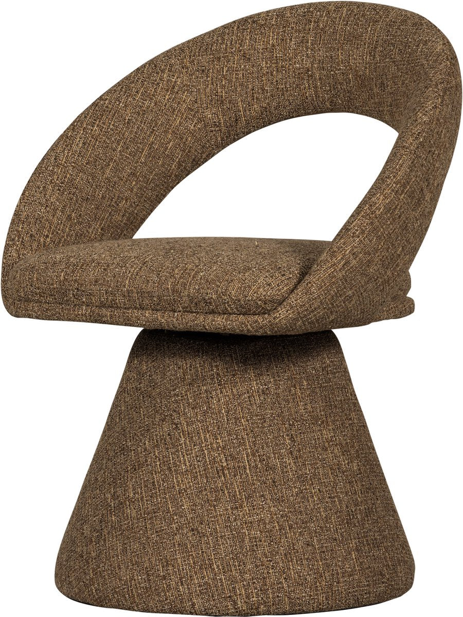 WOOOD Winter Draaibare Eetkamerstoel - Zand Melange/Beige - 80x63x57 cm