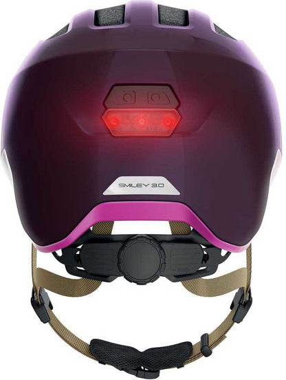 Abus Kinderhelm Smiley 3.0 M LED Royal Purple