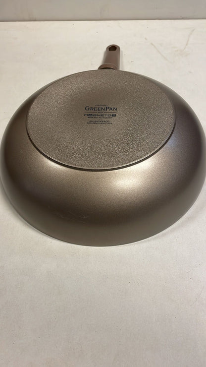 Greenpan Cambridge Bronze Keramische Wokpan zonder deksel Ø28cm - 3.5L – PFAS-vrij – Inductie Wokpan – Ovenbestendig tot 160°C – Vaatwasserbestendig – Snelle opwarming – Koudgrepen – Brons