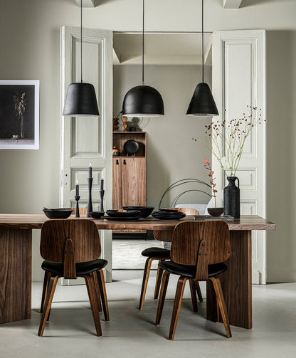 vtwonen Classic Eetkamerstoel - Notenhout - Zwart/walnoot - 81x48x50 cm