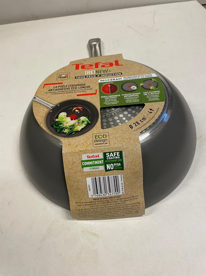 Tefal Renew+ Wokpan - Ø28 cm - Keramisch - PFAS-vrij - Geschikt voor Inductie