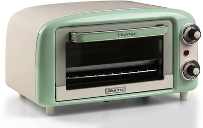 Ariete 3919/04 - Vintage - mini oven - camping oven - 10 liter - timer - instelbare temperatuur van 80 tot 230°C - groen
