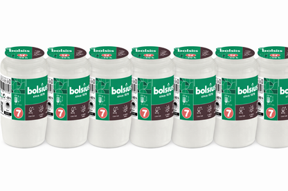 Bolsius - Herdenkingslicht - 7 stuks zonder deksel - Wit - 50 branduren