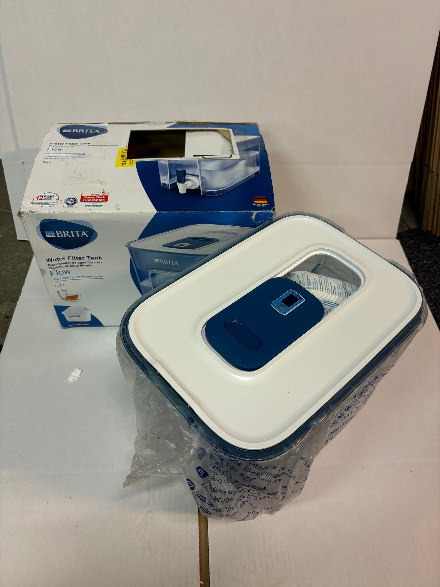 BRITA - Waterfilterkan Flow Cool - Blauw - 8,2L Tweede kans