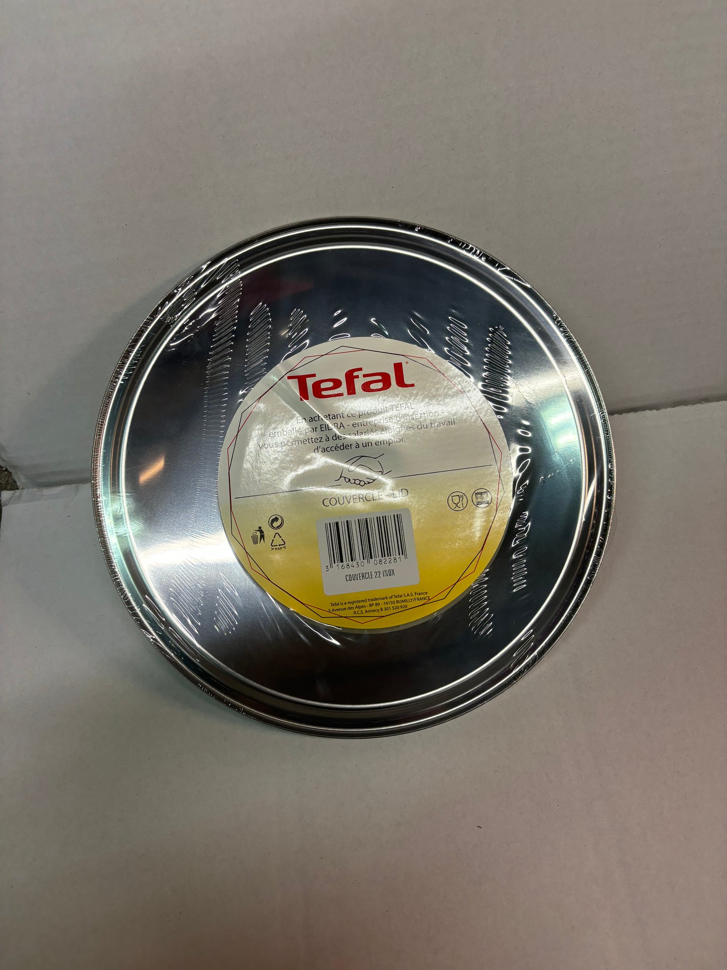 Tefal deksel 24 cm RVS