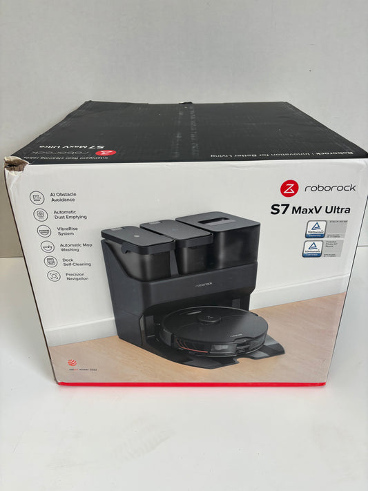 Roborock S7 MaxV Ultra - Robotstofzuiger - Zwart Refurbished