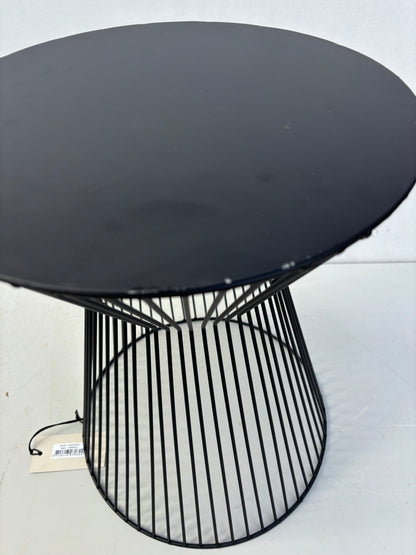WOOOD Suus Bijzettafel - Metaal - Zwart - 46x Ø35 cm