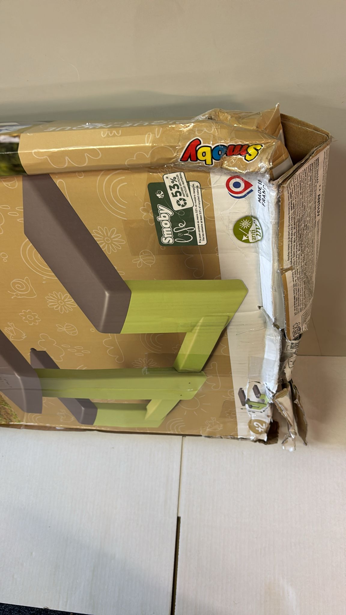 Smoby speelhuis accessoire - Picknicktafel