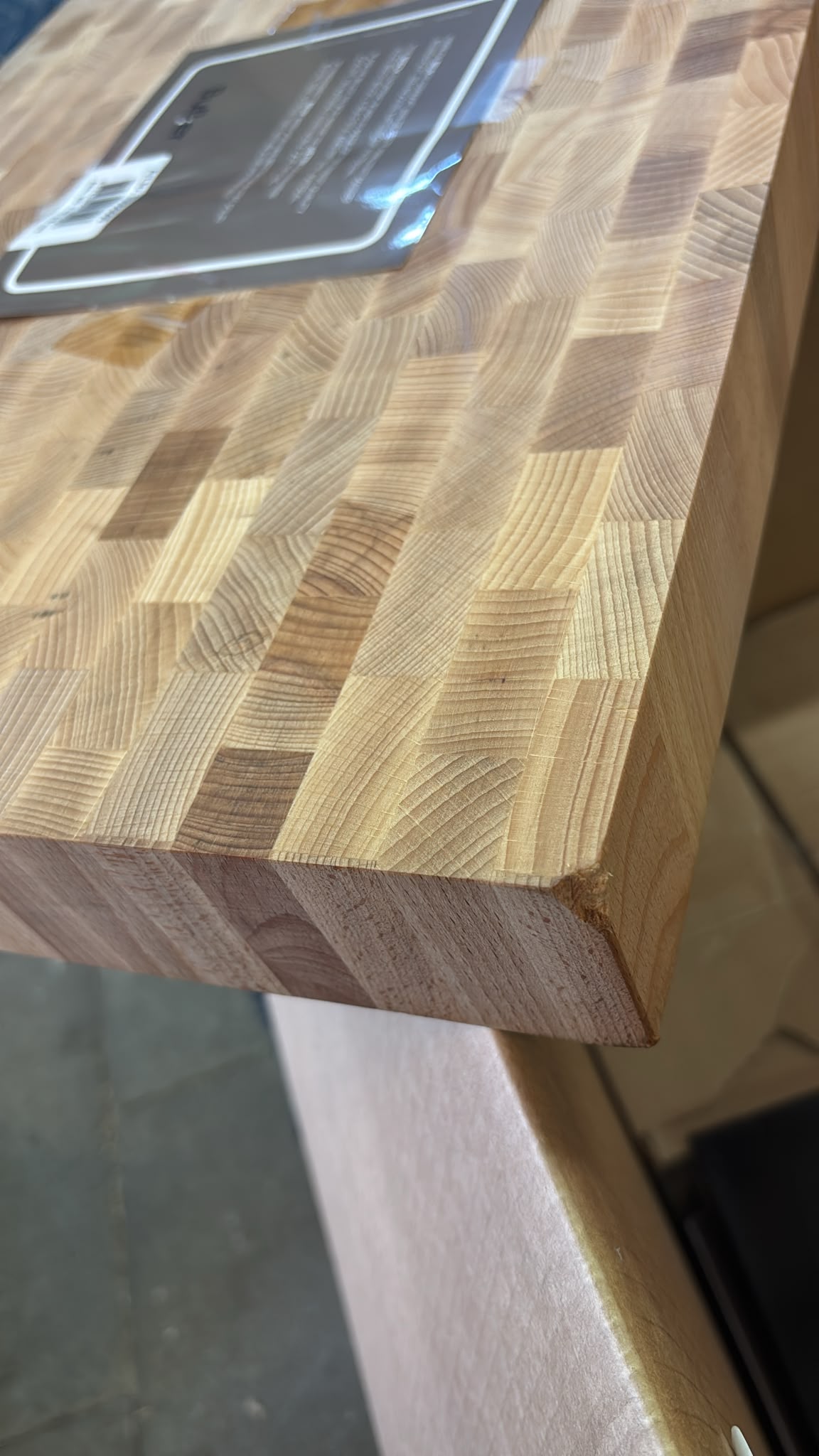 Butler - Hakblok - Kopsbeukenhout - 60 x 40 x 6 cm LET OP! Lichte schade