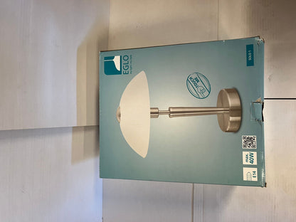 EGLO Solo 1 Tafellamp - E14 - 26 cm - Grijs/Wit - Dimbaar Tweede kans