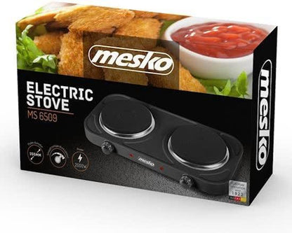 Mesko MS 6509 - Elektrische dubbele kookplaat - 2000 Watt Tweede kans
