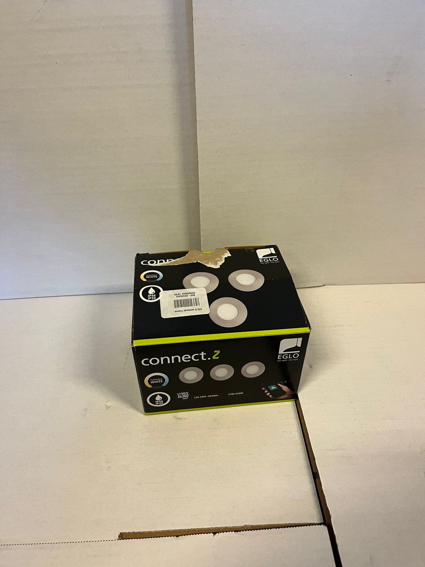 EGLO connect.z Fueva-Z Smart Inbouwlamp - Ø 8,5 cm - Grijs|Wit Tweede kans