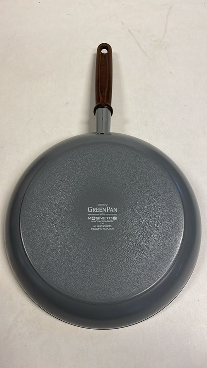 GreenPan Mayflower Pro koekenpan 28cm - grijs - houten handvat - PFAS-vrij