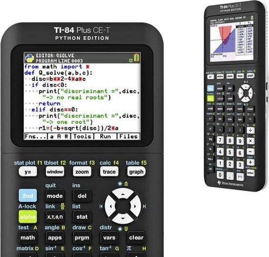 Texas Instruments TI-84 Plus CE-T Python Edition - Grafische rekenmachine