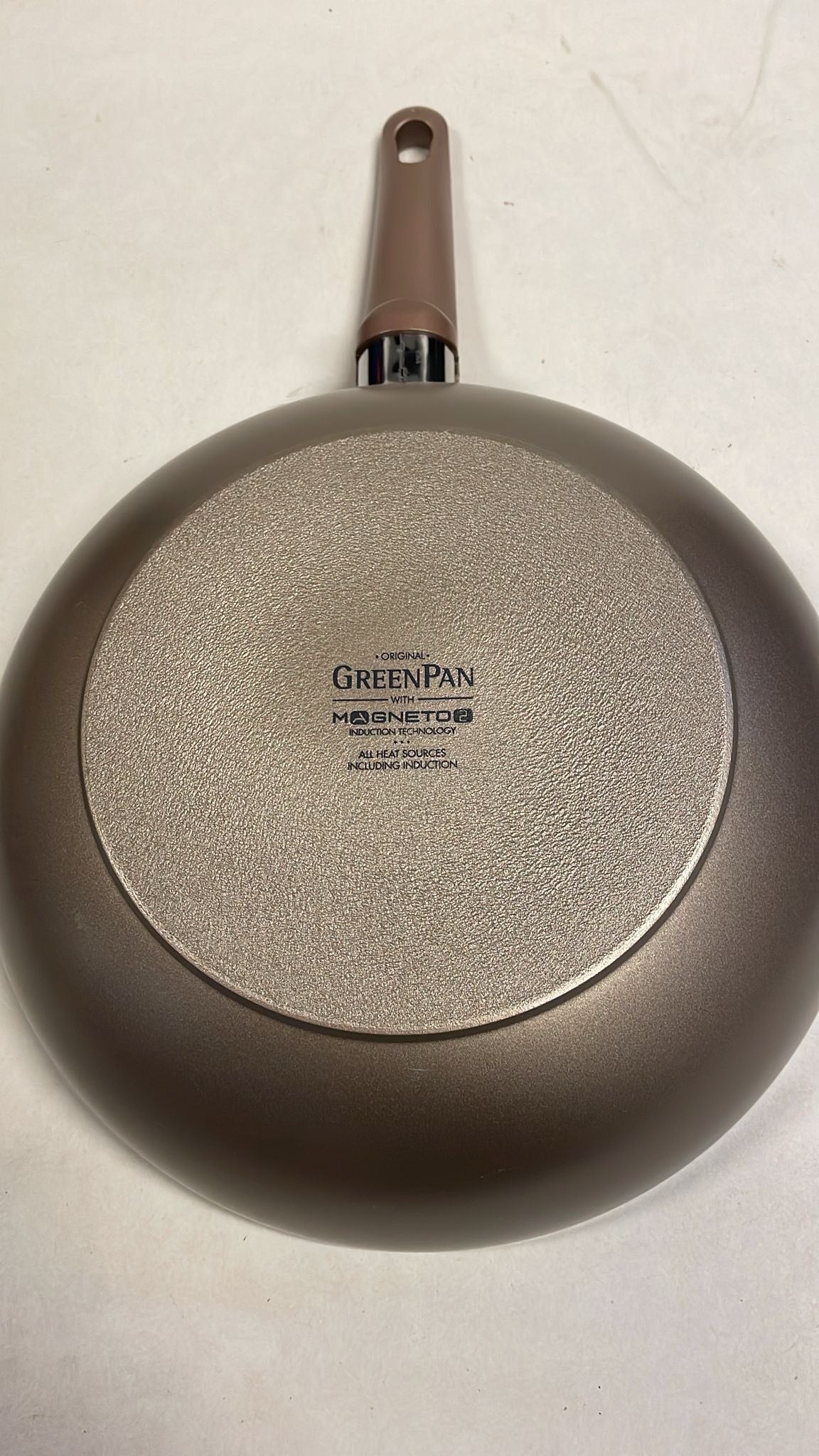 Greenpan Cambridge Bronze Keramische Wokpan zonder deksel Ø28cm - 3.5L – PFAS-vrij – Inductie Wokpan – Ovenbestendig tot 160°C – Vaatwasserbestendig – Snelle opwarming – Koudgrepen – Brons